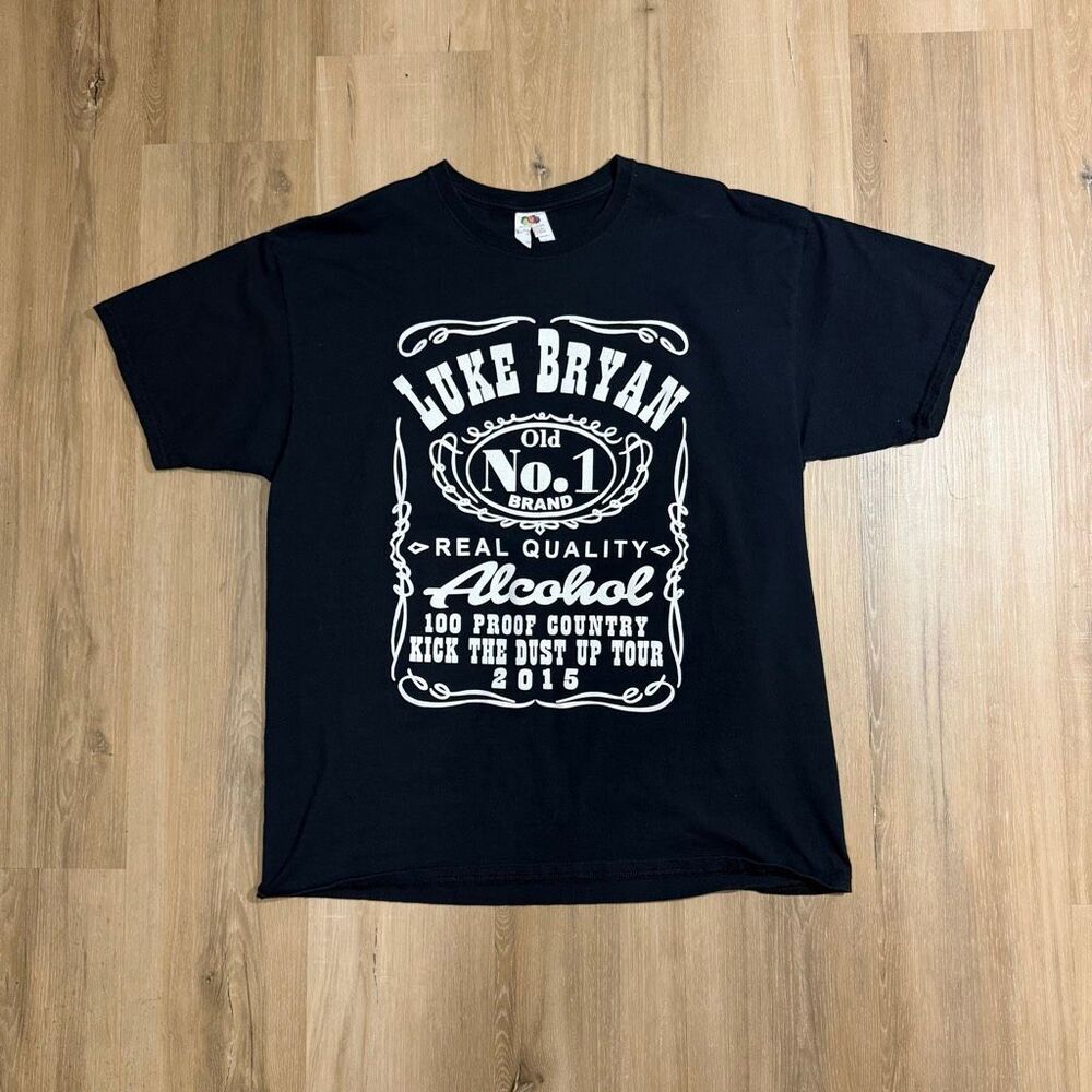 Luke Bryan 2015 Kick The Dust Up Tour Shirt Sz XL Country Music Americana Rodeo